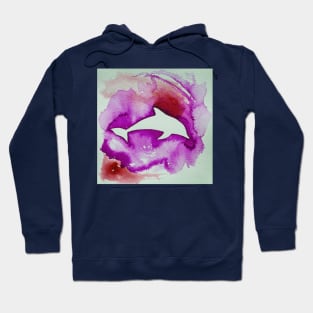 Dolphin in pink Hoodie